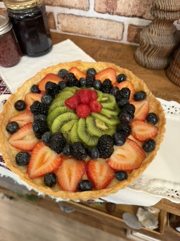 Fruit Tart with Vanilla Bean Cream