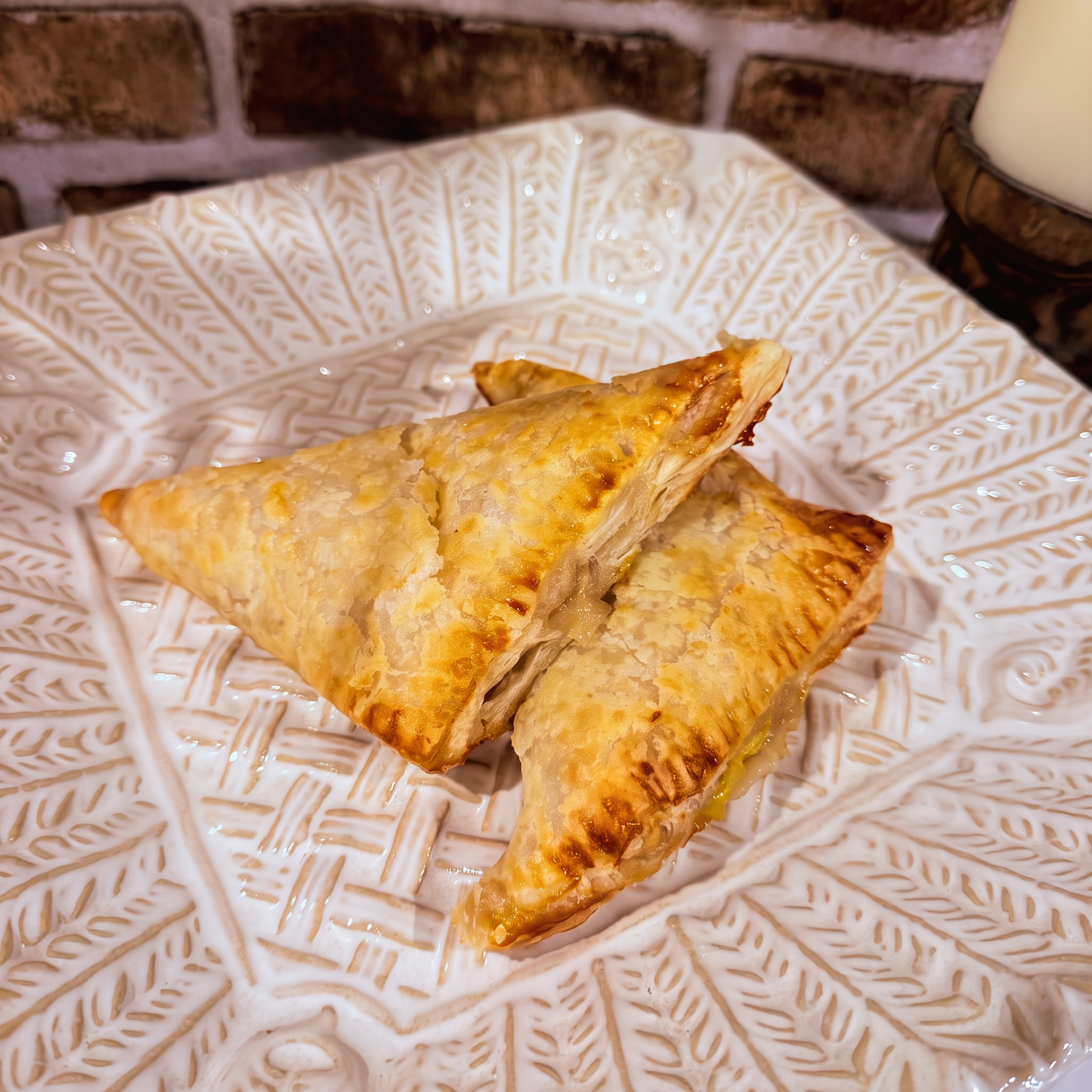 Golden flaky cherry turnover in buttery puff pastry — Mama Rozi's Bakehouse in LaGrange, KY