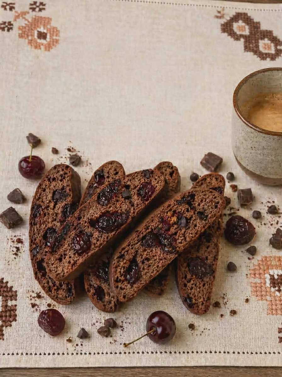 Chocolate Cherry Biscotti