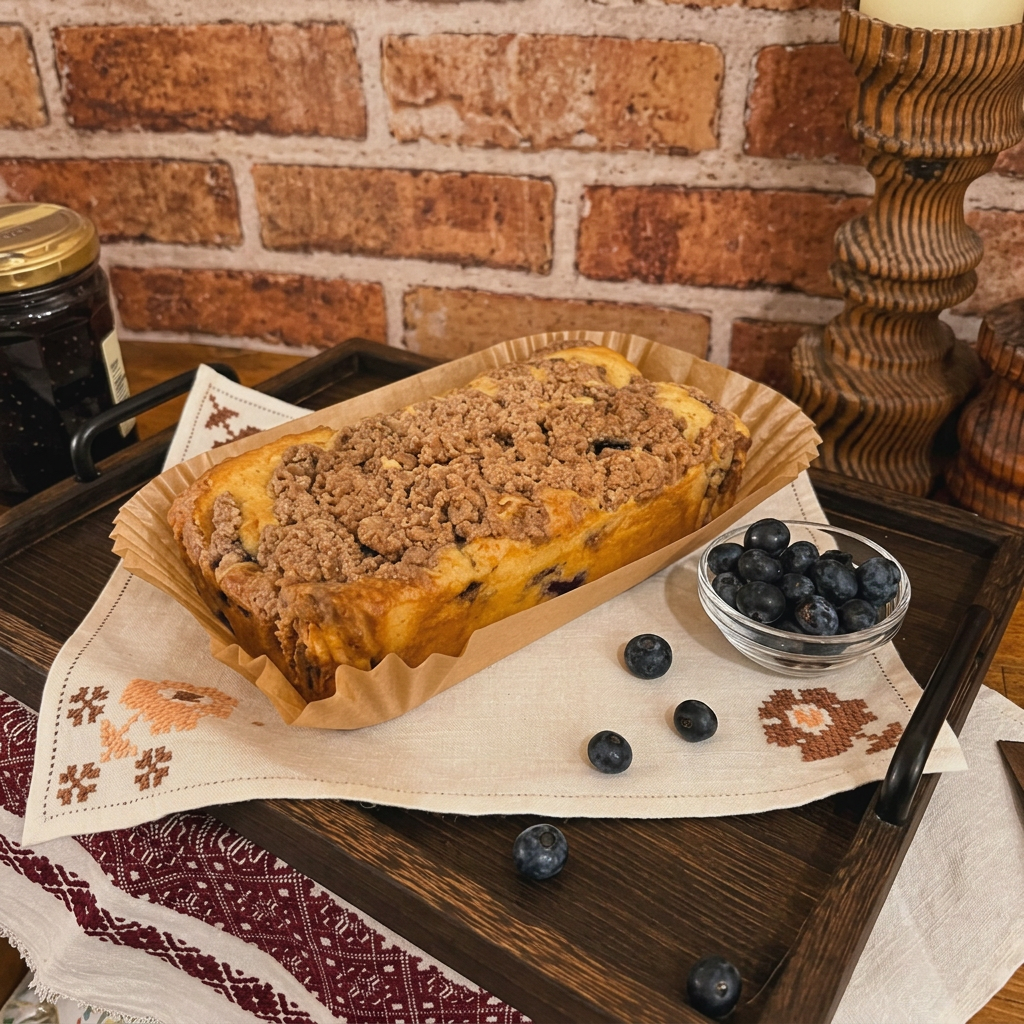 Blueberry Streusel Tea Cake