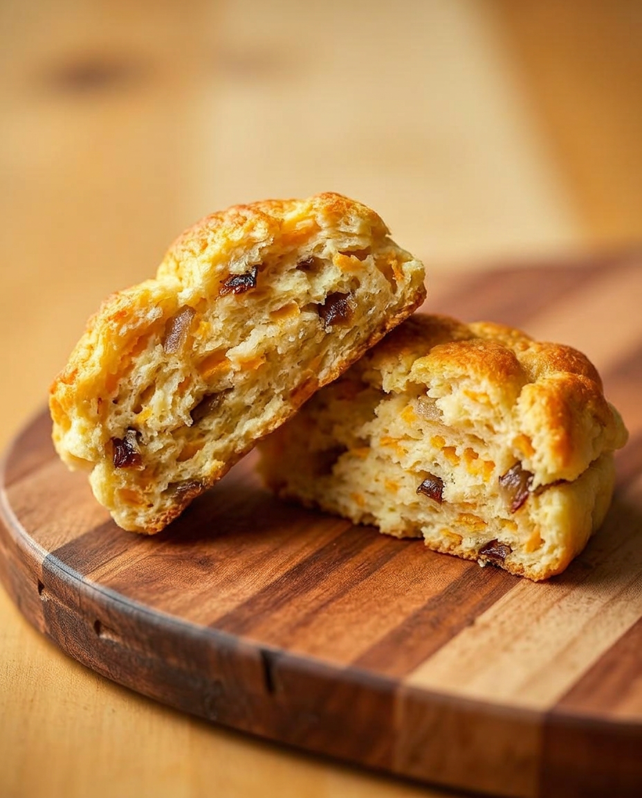 Cheddar & Caramelized Onion Biscuit