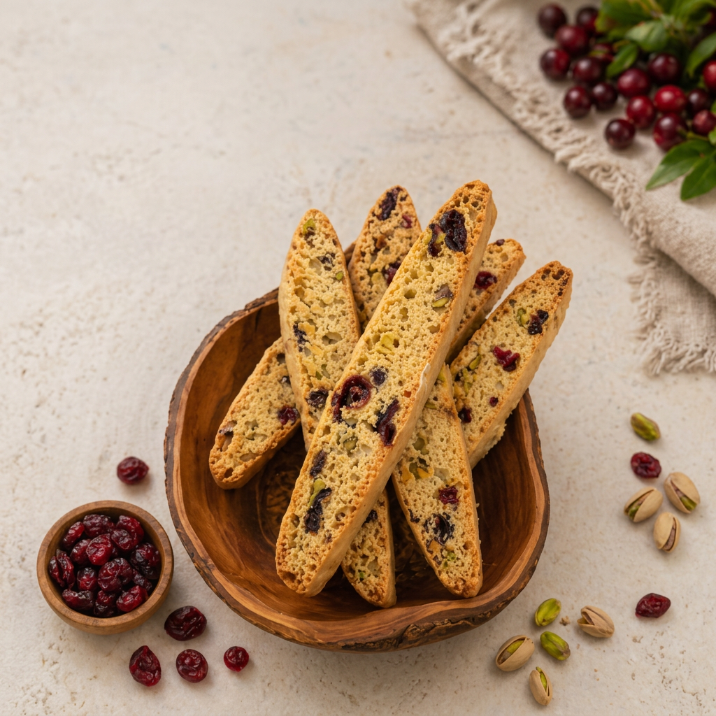 Cranberry Pistachio Biscotti
