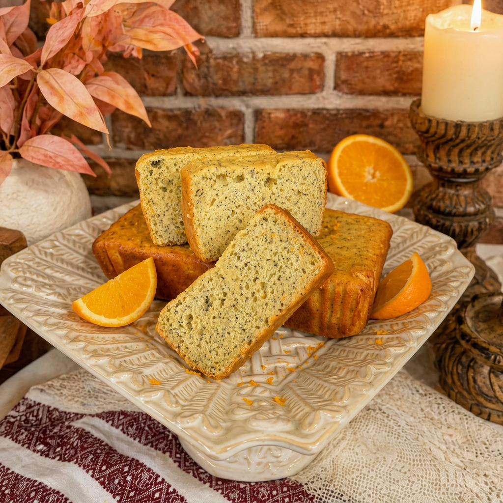 Orange Poppy Seed Tea Cake
